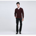 Yak Wool/Cashmere Pullover V Neck Long Sleeve Sweater/Garment/Clothing/Knitwear